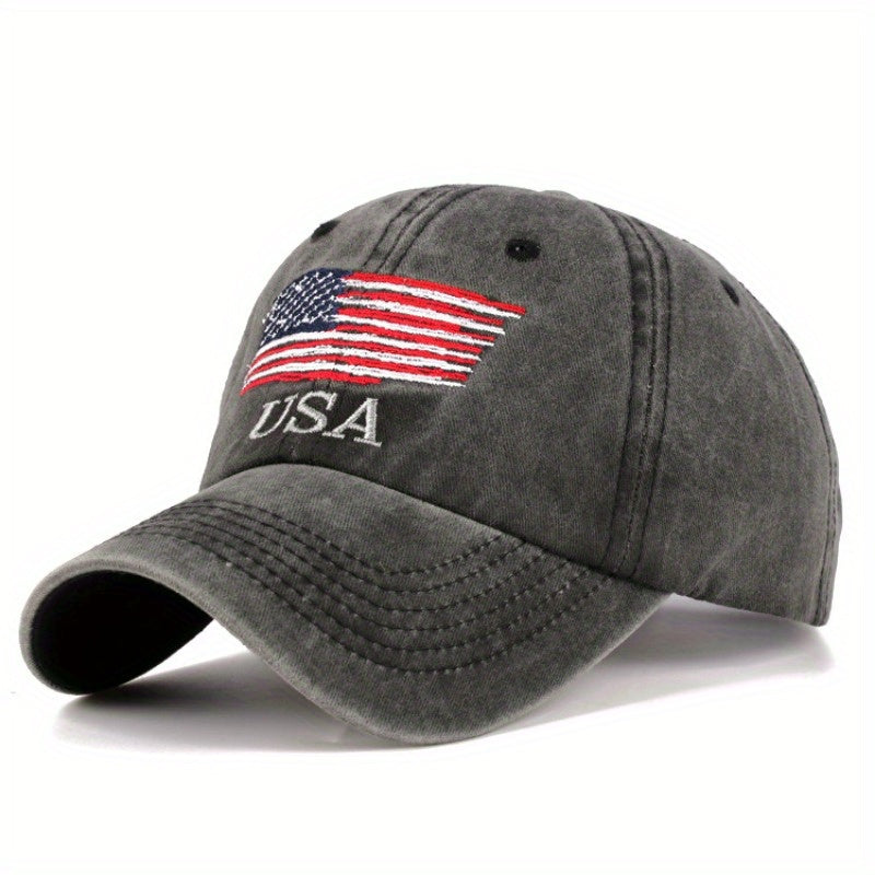 MEN'S RETRO USA FLAG BASEBALL CAP