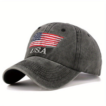 MEN'S RETRO USA FLAG BASEBALL CAP