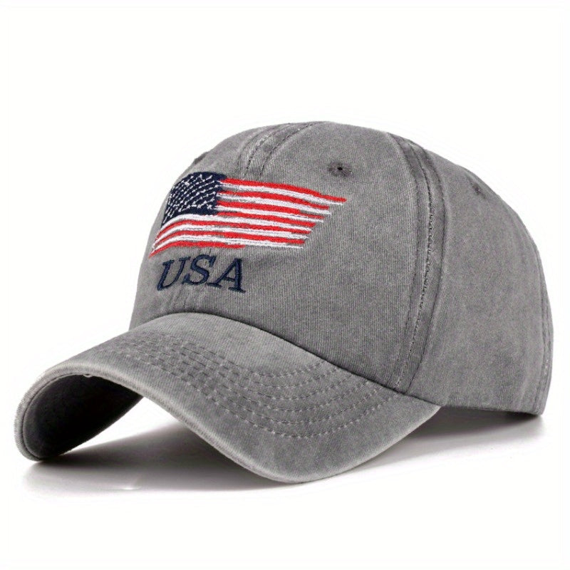 MEN'S RETRO USA FLAG BASEBALL CAP