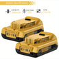 2-Pack - 20V MAX BATTERY 3.0-Ah, REPLACEMENT BATTERIES