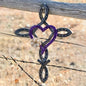 12in X 16in - HEAVY-DUTY IRON CONSTRUCTION METAL CROSS WALL ART