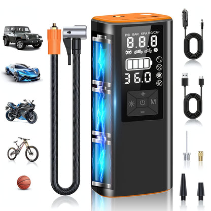 150 PSI - PORTABLE CORDLESS AIR COMPRESSOR TIRE INFLATOR