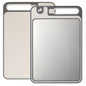 1pc - DUAL SIDED STAINLESS STEEL CUTTING BOARDS W/BUILT-IN SHARPENER