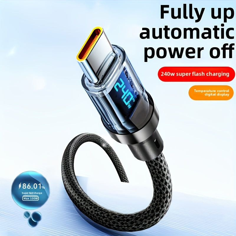 5A, 80W - SUPER FAST CHARGING USB-C W/LED REAL TIME DISPLAY