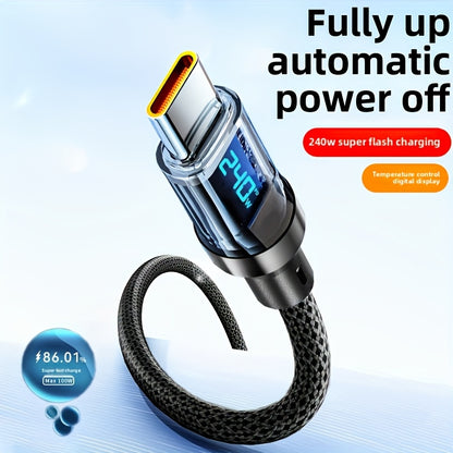 5A, 80W - SUPER FAST CHARGING USB-C W/LED REAL TIME DISPLAY