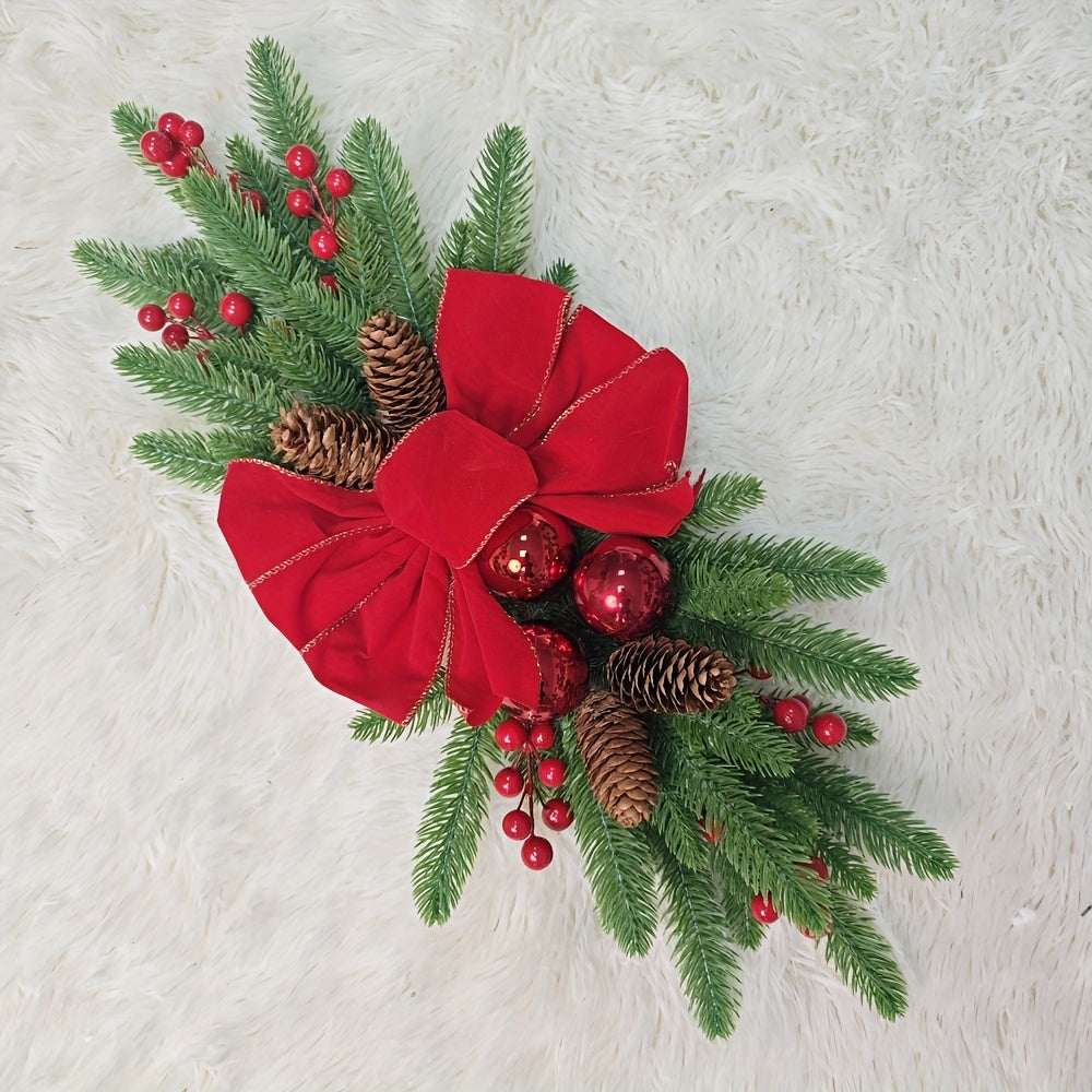 2pcs/3pcs/4pcs/5pcs, 23.62in -  CHRISTMAS STAIR FRONT DOOR WREATHS DECORATIONS