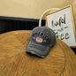 VINTAGE WASHED AMERICAN FLAG SOFT TOP BASEBALL CAP