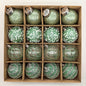 16pcs, 2.36in - CHAMPAGNE PLASTIC CHRISTMAS ORNAMENT DECORATIONS