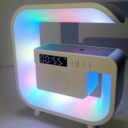 5-In-1 - WIRELESS MUSIC DESK LAMP W/ALARM CLOCK WIRELESS CHARGING