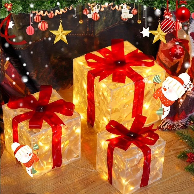 SET OF 3 - EXQUISITE CHRISTMAS NIGHT LIGHT DECORATIONS