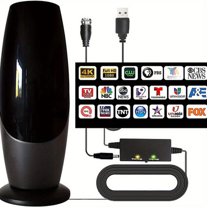 4K 1080P - 350+ MILE RANGE DIGITAL SMART TV ANTENNA W/SIGNAL BOOSTER