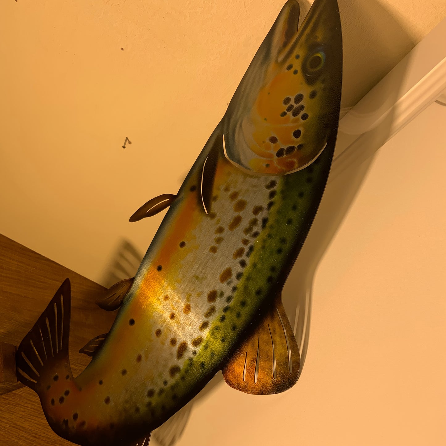 1pc - DECORATIVE RUSTIC METAL FISH WALL ART