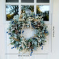 16in - ARTIFICIAL BLUEBERRY & EUCALYPTUS FRONT DOOR WREATHS