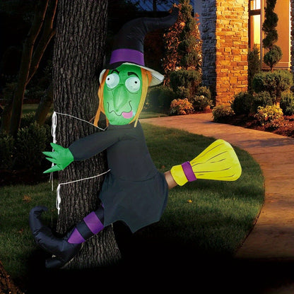 4ft - OUTDOOR INFLATABLE HALLOWEEN WITCH W/BUILT-IN LIGHTS