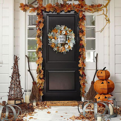 18" - CLASSIC AUTUMN/FALL/THANKSGIVING FRONT DOOR WEATHS