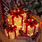 SET OF 3 - EXQUISITE LUMINOUS CHRISTMAS GIFT BOXES