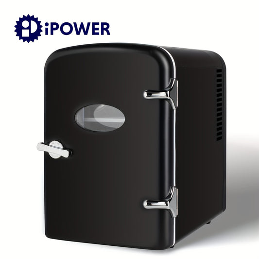 4L - PORTABLE MINI REFRIGERATOR, WARM/COOLER, SIX CAN CAPACITY
