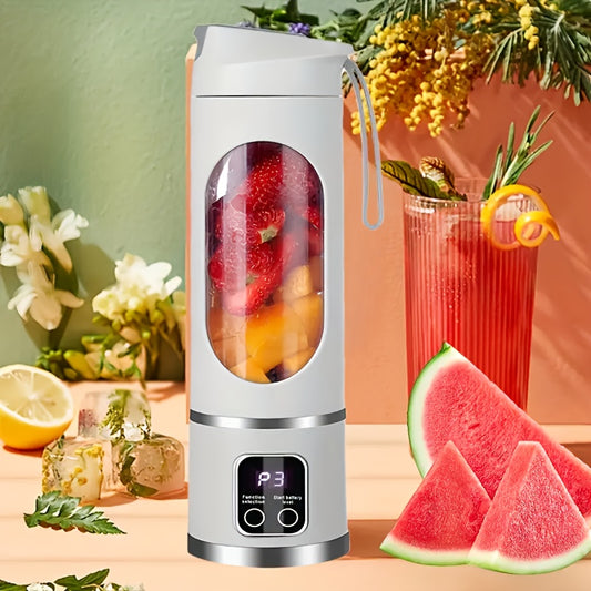 3pcs - PORTABLE MULTIFUNCTION  JUICER W/DIGITAL DISPLAY & USB CHARGING
