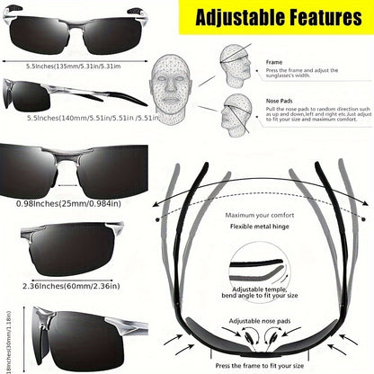 AI-MG ALLOY ULTRALIGHT POLARIZED DRIVING SUNGLASSES UV400