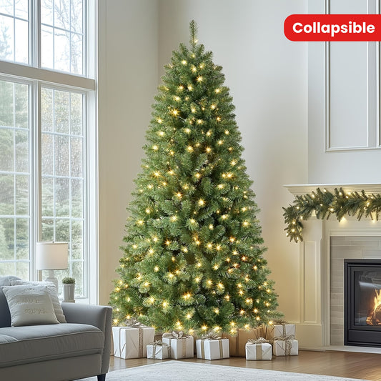 4.5ft/6.5ft/8.5ft - CONTEMPORARY FAUX CASHMERE CHRISTMAS TREE