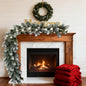 6ft - CLASSIC ARTIFICIAL CHRISTMAS SNOWFLAKE PINE BRANCH VINE