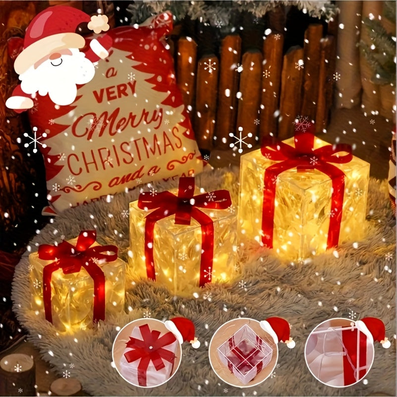 SET OF 3 - EXQUISITE CHRISTMAS NIGHT LIGHT DECORATIONS