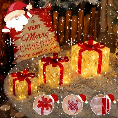 SET OF 3 - EXQUISITE CHRISTMAS NIGHT LIGHT DECORATIONS