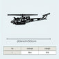 1pc - UH-1N VINTAGE HUEY METAL AIRCRAFT WALL ART DECOR