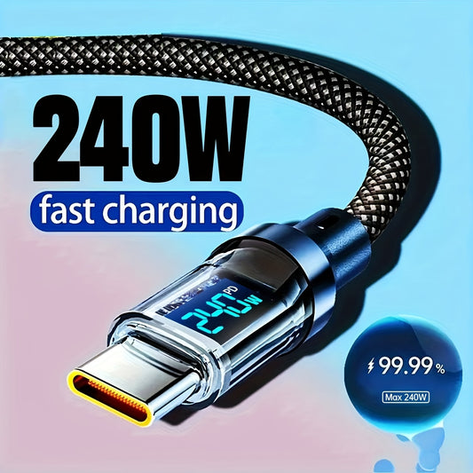 5A, 80W - SUPER FAST CHARGING USB-C W/LED REAL TIME DISPLAY