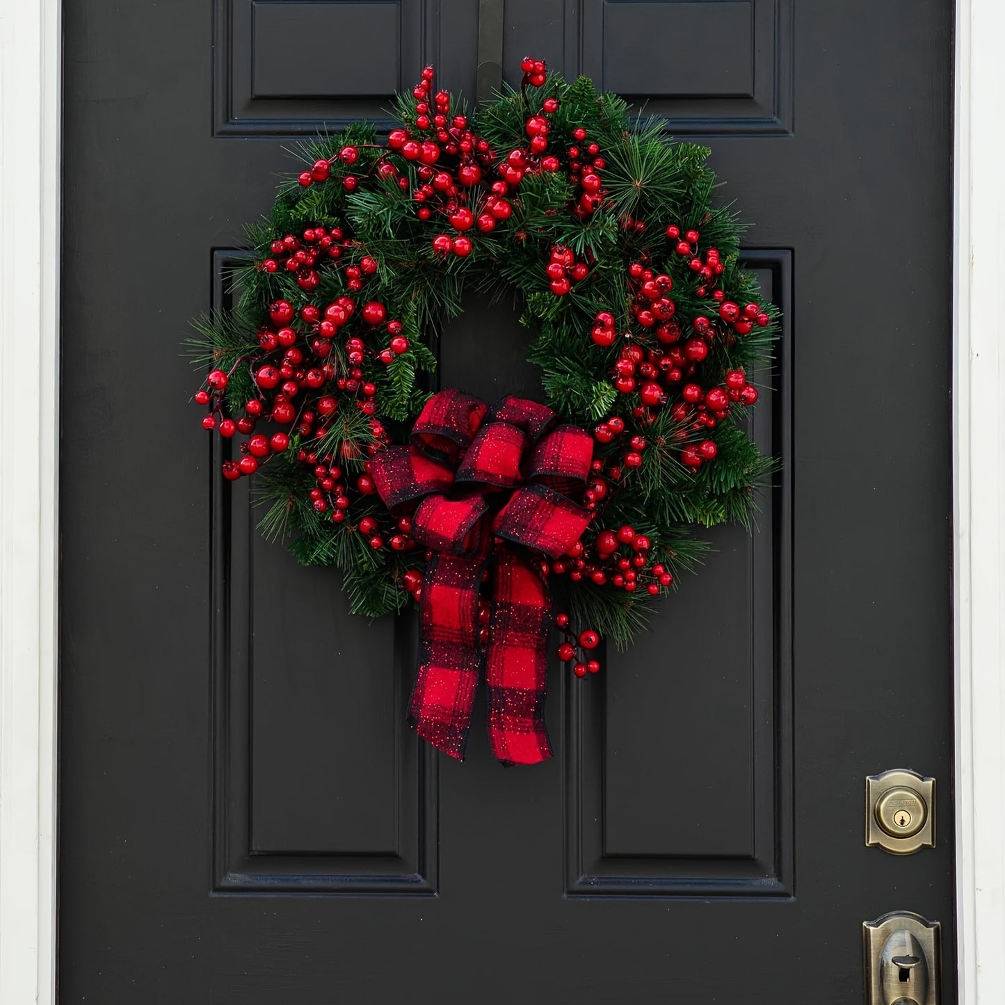 15.75in -  ARTIFICIAL RUSTIC STYLE CHRISTMAS FRONT DOOR WREATHS
