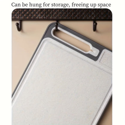 2-SIDED STAINLESS STEEL CUTTING BOARD W/DUAL SHARPENING STONE