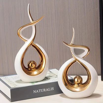 2pcs - ADVANCED LIGHT LUXURY RESIN HOME DECORATION