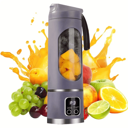 3pcs - PORTABLE MULTIFUNCTION  JUICER W/DIGITAL DISPLAY & USB CHARGING