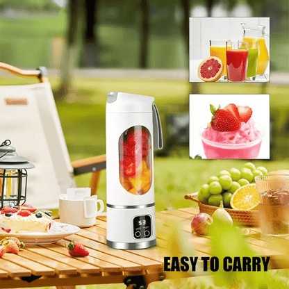 3pcs - PORTABLE MULTIFUNCTION  JUICER W/DIGITAL DISPLAY & USB CHARGING