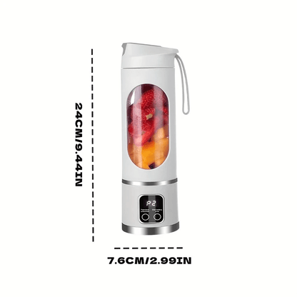 3pcs - PORTABLE MULTIFUNCTION  JUICER W/DIGITAL DISPLAY & USB CHARGING