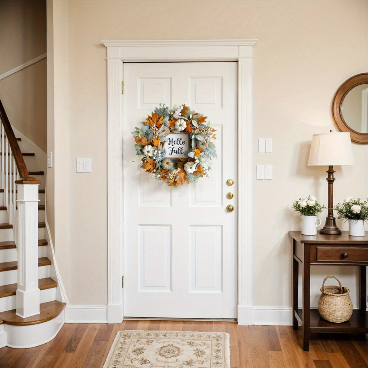 18" - CLASSIC AUTUMN/FALL/THANKSGIVING FRONT DOOR WEATHS