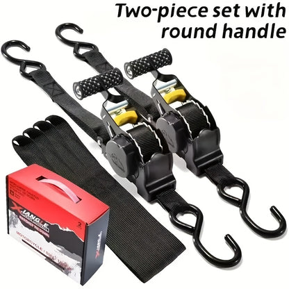 AIRCRAFT GRADE HEAVY-DUTY ALUMINUM LOCKING RATCHET STRAPS