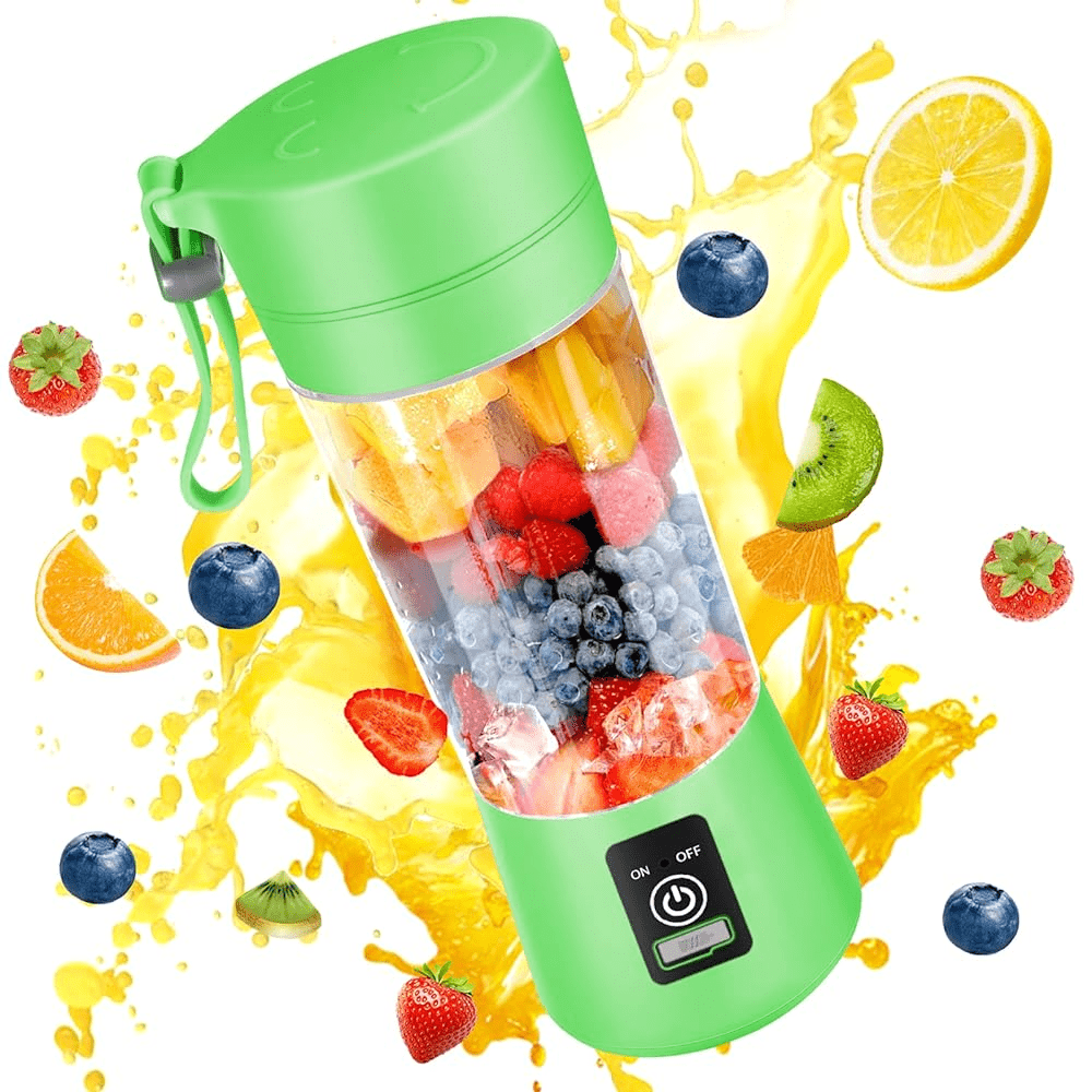 380ml - PORTABLE FOOD GRADE USB BLENDER W/6-STAINLESS STEEL BLADES