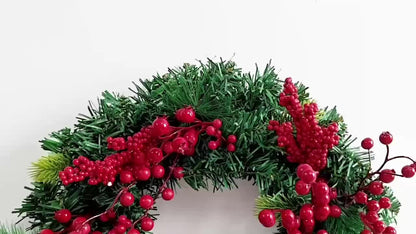 15.75in -  ARTIFICIAL RUSTIC STYLE CHRISTMAS FRONT DOOR WREATHS