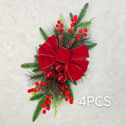 2pcs/3pcs/4pcs/5pcs, 23.62in -  CHRISTMAS STAIR FRONT DOOR WREATHS DECORATIONS