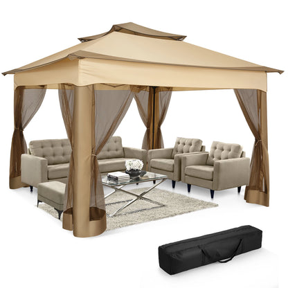 11-Feet x 11-Feet - Pop-Up Backyard Gazebo W/Mosquito Netting & Carrying Bag