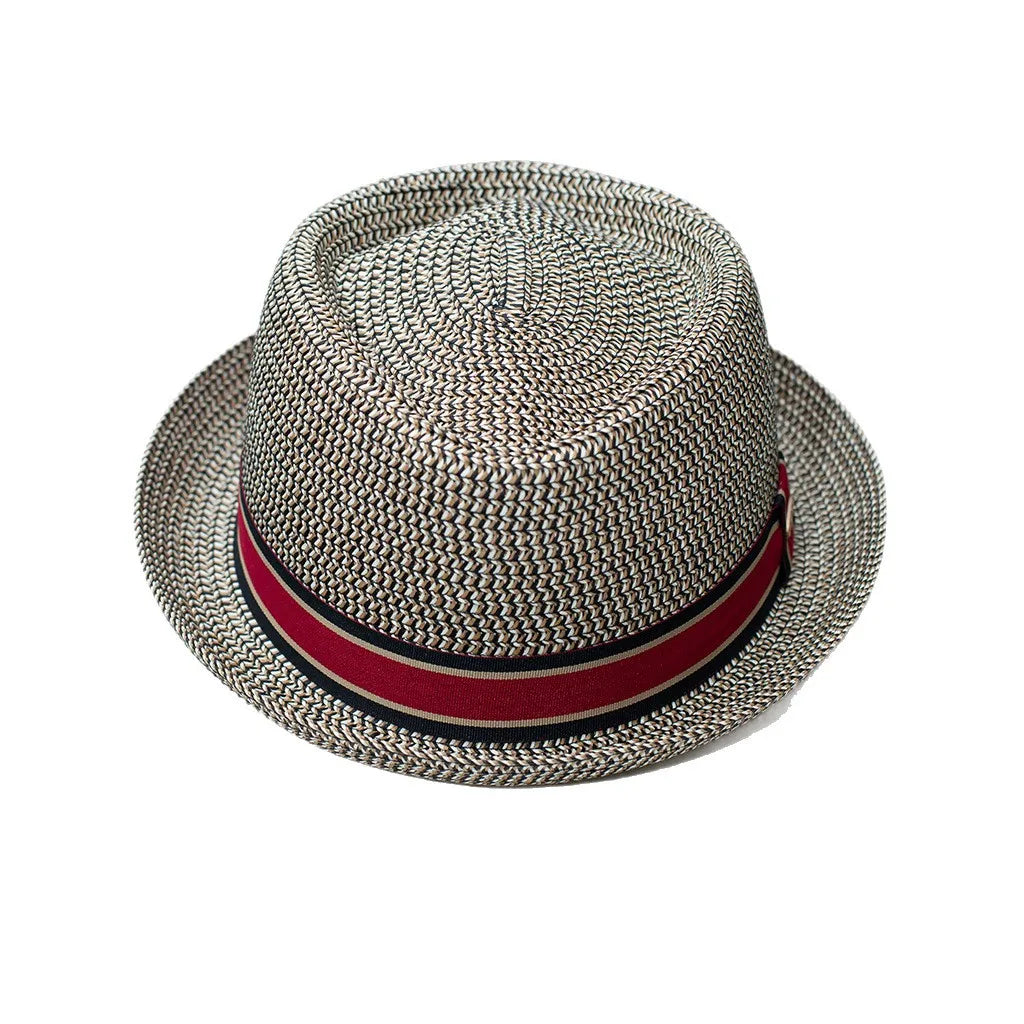 Vintage British Trilby Straw Hat Summer Fedora