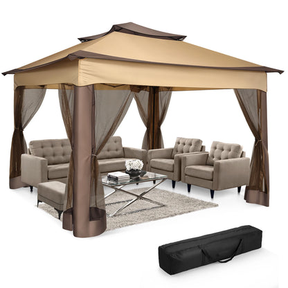 11-Feet x 11-Feet - Pop-Up Backyard Gazebo W/Mosquito Netting & Carrying Bag