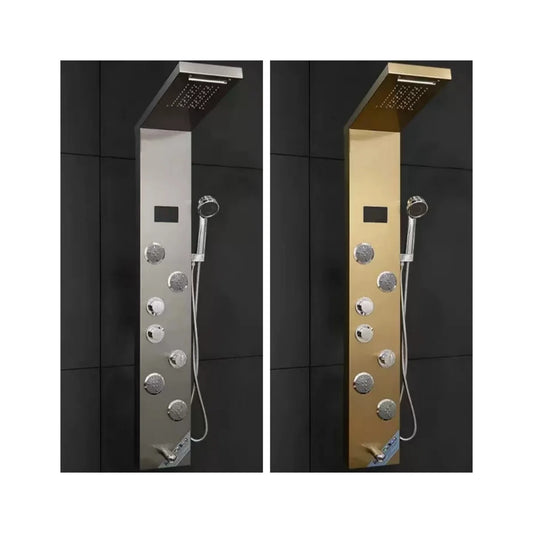 MODERN STAINLESS STEEL RAINFALL WATERFALL SHOWER PANEL