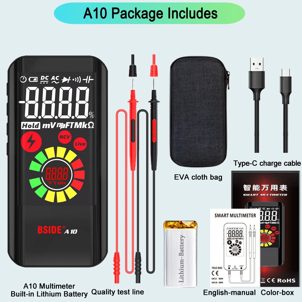 DIGITAL MULTIMETER SMART 9999 EMF, DC/AC VOLTAGE, OHMS