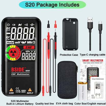 DIGITAL MULTIMETER SMART 9999 EMF, DC/AC VOLTAGE, OHMS