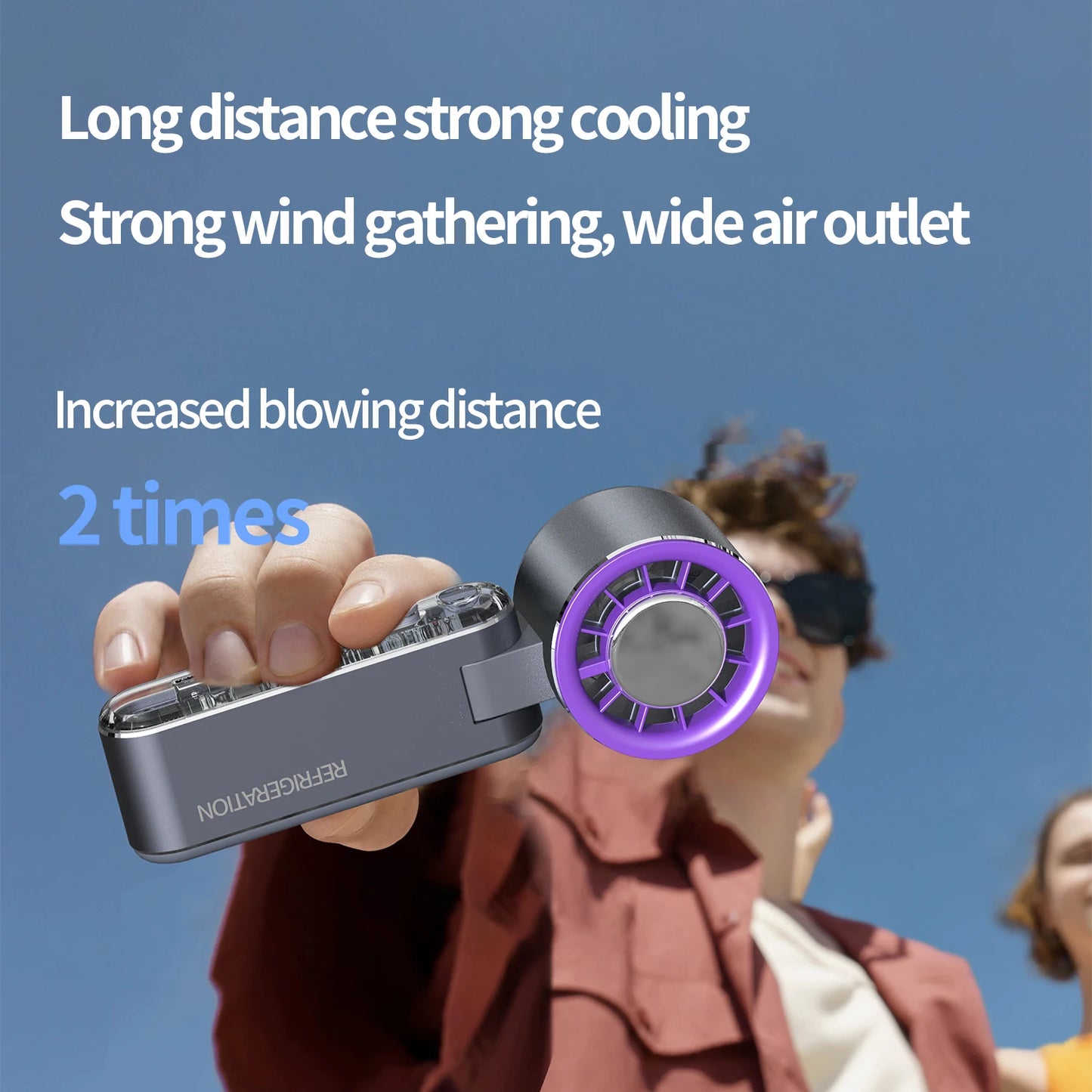 100Speeds - SMART POWERFUL LONG LASTING BLADELESS PORTABLE COOLING FAN