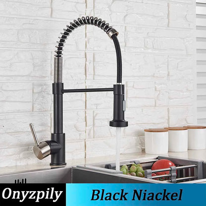 Stainless Steel Spring Brushed Kitchen Sink Faucet
