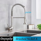 Stainless Steel Spring Brushed Kitchen Sink Faucet