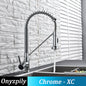 Stainless Steel Spring Brushed Kitchen Sink Faucet